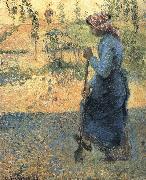 Camille Pissarro The woman excavator oil painting artist